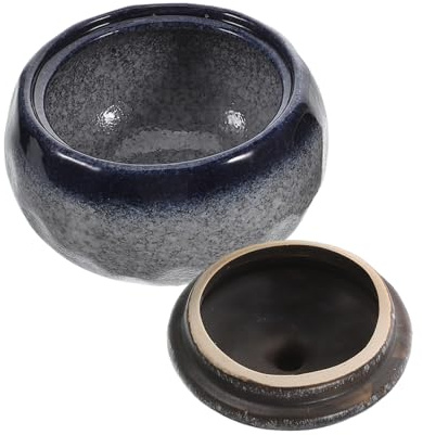 LOORGVEL Olla de Cerámica Japonesa con Tapa para Persona Cazuela de Barro con Diseño Elegante y Color Refrescante para Guisos y Sopas Cocina y Restaurante