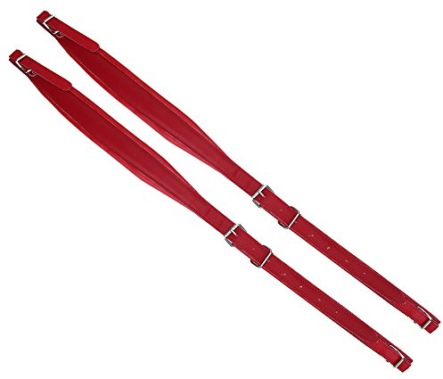 Accordion Strap, Adjustable Wear-Resistant Shoulder Belt for 16-120 Bass Accordion, Comfort Fit Strap for Musicians Performers(43 * 8 * 5cm-Red)