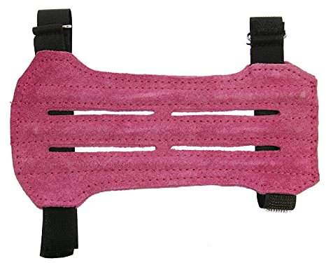 elToro Wild Colorz Shorty - Armschutz, Robustes Wildleder und attraktive Farben, Schutz Ausrüstung beim Bogensport, Top Qualität (Pink)