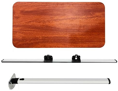 Wohnmobil-Wandklapptisch, Wandtisch, Esstisch, Klapptisch Outdoor, Klappbarer Esstisch, Ideal for Wohnmobil, Reisen, Picknick, Zuhause, BüRo, Schlafsaal, Kleine RäUme ( Color : Teak color , Size : Wit
