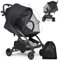 2 in 1 Moskitonetz für Kinderwagen,Sonnenschutz,Feinmaschig Moskitonetz idealer Schutz vor Wespen und Stechmücken