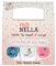 MIss Nella PARTY COLLECTION 3- Nagellackpack mit 3 Abziehbare, geruchsneutrale, wasserbasierte und sichere für Kinder- Blue The Candles (blau), Confetti Clouds (clear) & Marshmallow Overloud (coral)