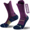 Rahhint Pro Coolmax Compressione 3 Paia Calzini Running Uomo Calze da Corsa Trekking Padel Uomo, Anti-Vesciche & Con Supporto Dell'arco Plantare, 35-51