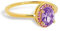 SINGULARU - Anillo Grape Colors. Plata de Ley 925 con Acabado Baño en Oro de 18 Kt y Circonitas de Colores. Talla 12