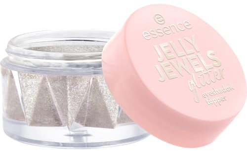 essence JELLY JEWELS glitter eyeshadow topper, Lidschatten, Nr. 01, Gold, sofortiges Ergebnis, intensiv, vegan, ohne Mikroplastikpartikel, Nanopartikel frei, ohne Parfüm, 1er Pack (4.2g)