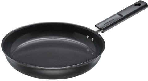 Fiskars Bratpfanne, Hard Face, Durchmesser 24 cm, Für alle Kochfelder geeignet, Antihaftbeschichtung, Kratzfest, Aluminium/Kunststoff, Schwarz, 1075458
