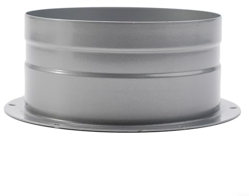 Raccord de tuyau d'aération à bride murale en métal rond pour système de climatisation intérieure, installation CVC (120 mm)