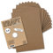 25 Blatt Vintage Kraftpapier DIN A4 120g braunes Recycling-Papier, komplett ökologischer Brief-Bogen - Briefpapier UmWelt by GUSTAV NEUSER