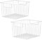 Mesh Storage Baskets - Pack of 2 | Wire Organiser Bins | Multi Purpose Wire Shelves | Bedroom, Kitchen or Bathroom Storage | Desk Organisation | M&W