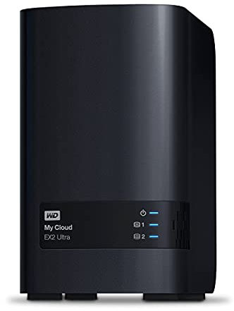 WD My Cloud EX2 Ultra 28 TB Netzwerkspeicher (ortsunabhängig, zentrale Netzwerk-Backups, Datensicherheit, My Cloud OS 5, flüssiges Streaming)
