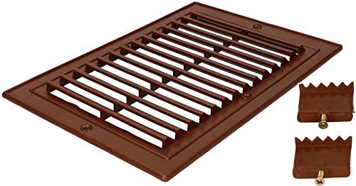 KOTARBAU Rejilla de ventilación (.x cm) para atornillar, de plástico, rejilla de ventilación para chimenea, ventilación marrón (14 cm x 21 cm)
