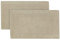 ZOLLNER 2er Set Badematten - weiche und saugstarke Duschvorleger - waschbar bis 95°C - Baumwolle - 50x70 cm in Cappuccino