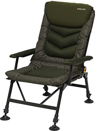 Prologic Inspire Relax Recliner Chair with Armrests - Angelstuhl, Stuhl für Angler, Campingstuhl