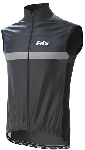 FDX Women's 360 Cycling Gilet Waterproof Hi-Viz Windproof Cycling Vest | Stay visible and protected with a waterproof, windproof cycling vest featuring 360° reflective detailing