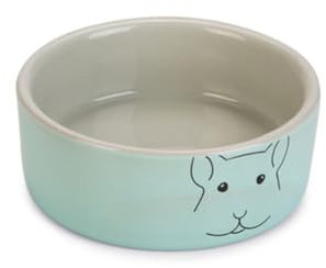 Beeztees Meerschweinchen Napf Frinca - Nager - Keramik - grau/Mint - Durchm. 10x4,5 cm