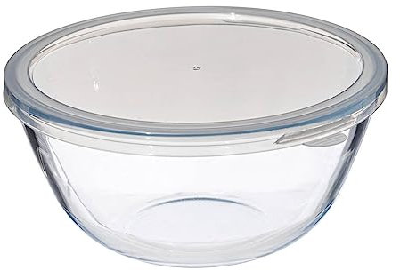 5five - bol à mixer 2,7l avec couvercle en verre