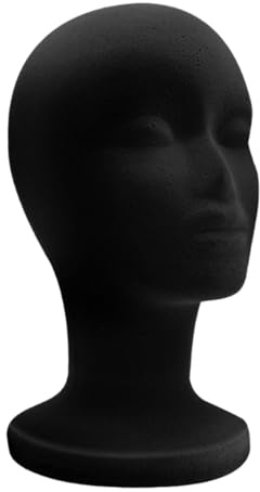 Yanayi Têtes De Mannequin Femme En Polystyrène Pour Chapeaux, Perruques, Lunettes De Soleil, Présentation Pour Accessoires Cheveux Lunettes Écharpes Bijoux Coiffures Casques