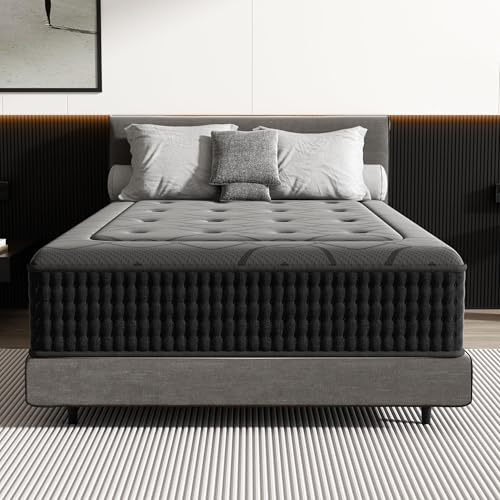 DEWINNER Colchón 105x190 | Colchón Híbrido Viscoelástico con Muelles Ensacados | Altura 30 cm | Absorbe la Humedad | Transpirable | Hipoalergénico y Antibacteriano | Cama Individual
