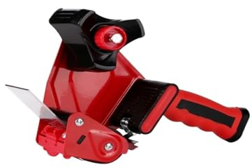 Tagliatrice del nastro, Distributore di nastro da imballaggio, sigillatrice portatile, imballatrice rapida for, distributore for ufficio per Spedizioni, Scuole(Red)