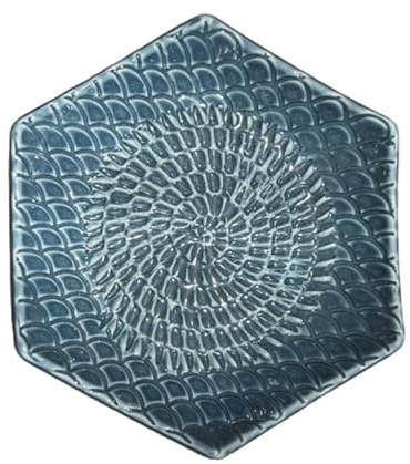 Kaladia keramisk rivjärn hexagon – keramisk hyvel enfärgad – köksrivjärn perfekt för ingefära, parmesan, choklad etc. – i grafit – mått: 12 x 3 cm – handgjord och handmålad – Tillverkad i Spanien