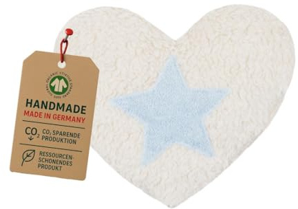 Efie épeautre de culture biologique contrôlée Stern Coussin chauffant Bleu (Organic), fabriqué en Allemagne