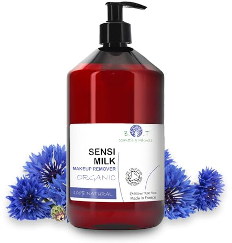 SensiMilk - Latte Micellare Naturale con Ceramidi, Struccante,Rimuove Trucco Intenso e Waterproof, Tripla Azione Detergente, Purificante e Idratante, Pelli Sensibili, 500 ml