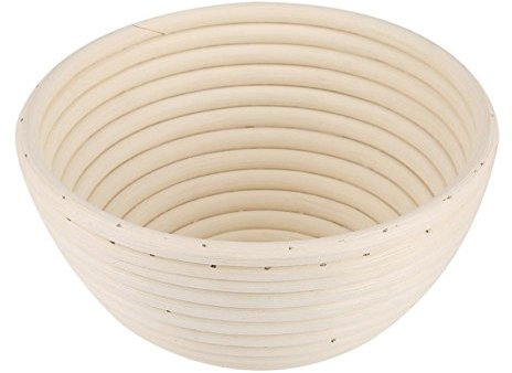 Panier de levée de pain rond Banneton Preuve parfaite faisant le bol Fabrication artisanale de la pâte à pain Rotin levant Skep(18 * 9cm) Tray Tray Tray