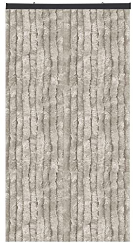 Arsvita Rideau en molleton 160 x 220 cm Gris Insecte Parfaite protection contre les insectes et les regards indiscrets pour votre porte de balcon et de terrasse, plusieurs couleurs