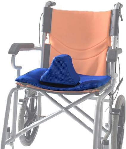 CUSMA Cojín De Cuña para Silla De Ruedas, Cojín De Asiento para Scooter De Movilidad Eléctrica con Pomo Convexo, para Personas Mayores, Discapacitadas Y Débiles En Las Extremidades,Azul