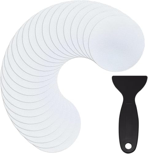 AOCGDDS 24 Pcs Non-Slip Bathtub Stickers,Anti Slip Shower Stickers Shower Floor,Round,Bathroom Tubs Showers Treads Adhesive Decals with Scraper,Treads Adhesive Decals Scraper