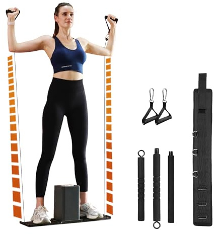 SR3 Smart Home Gym Workout Cable Machine | Multi-Level Resistance Adjustable Trainer,Foldable Portable | All in One Home & Outdoor Fitness,Full Body Strength Training Fitness Exercise Machine