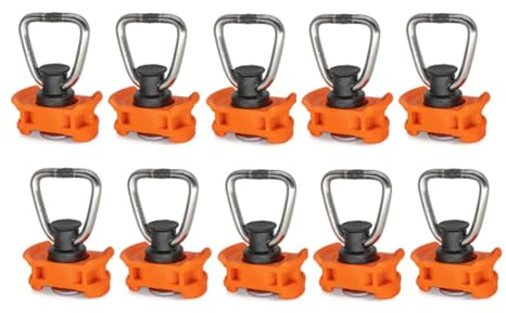 Elydiva 10pcs Single End Fitting for Airline Rail End Fitting Lashing Rail Fitting Airline Rail Single Stud L-Track Fitting