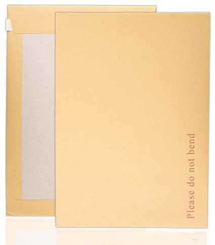 ARPAN A4 Manilla Hard Board Backed Envelopes (324 x 229mm) – A4 Do Not Bend Mailers with Self Seal Strip | C4 Rigid Cardboard Backed Postal Envelopes for Documents, Photos, Certificates (Pack of 125)