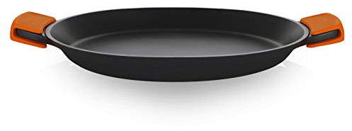Orbegozo PDA 2040 Paellera de Aluminio Fundido Indeformable, 4.3 L, Superficie Antiadherente Libre de PFOA, Asas de Silicona