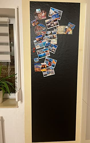 Blackboard Film Magnetic & Self-Adhesive | 60 cm Wide | 25 Sizes l Black l Chalkboard l Wall Board Magnetic Board l Includes Chalk Pen + 10 Magnets (40 x 200 cm)