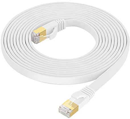 Fumitt Cat 8 Ethernet Cable 5m,High Speed Flat Gigabit RJ45 Lan Internet Network Cable 40Gbps 2000Mhz for Switch,Router,Modem,Xbox,PS4,TV box