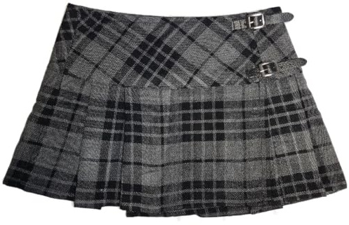 Viper London Women's Tartan Wrap Around Micro Mini Kilt Skirt Parties Halloween