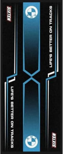 Sixten Environmental Motorradmatte für BMW Fusion 95x240 – Umweltfreundliche Motorradmatte – für Fahrerlager und Garagen – Waschbar und umweltfreundlich – Ideales Motorradgeschenk