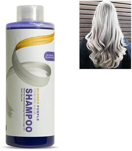 Rostblant 500ml Anti-Yellowing Shampoo für blondes Haar, entfernt gelbe Haarfarbe, konserviert ohne Gelb, für alle Haartypen