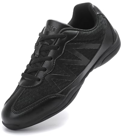 Kvwqoty Girls Cheer Shoes Cheerleading Sneakers Black 13 Little Kid
