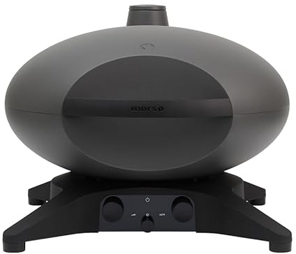 Morsø Forno EL Medio Electric Grill – BBQ with Cast Iron Grill Grate, Scandinavian Lifestyle for Balcony, Terrace and Garden, Anthracite Grey