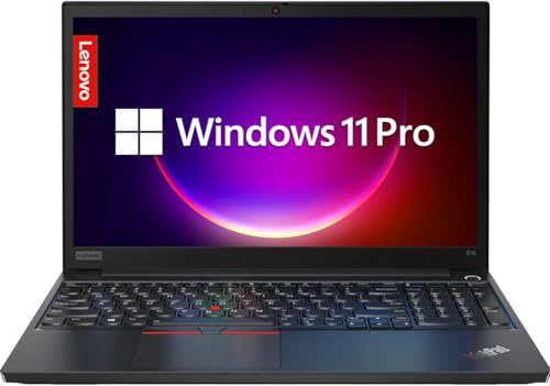 Lenovo Thinkpad E15 Gen 1 Ordinateur Portable Professionnel, 15,6 Pouces FHD (1920x1080), Intel Core i5-10210U, 16 Go de RAM, SSD de 512 Go, Clavier QWERTY Japonais, Windows 11 Pro (reconditionné)