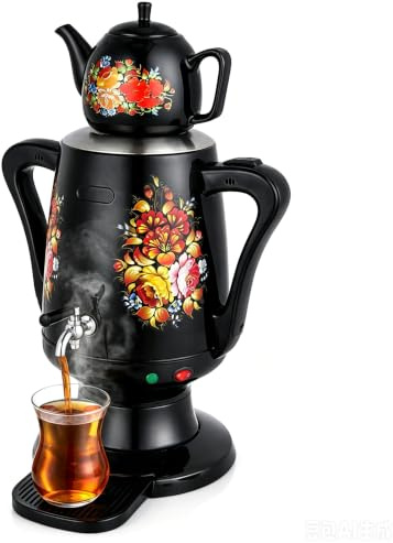4.5 L Elektrisk Turkisk Tekokare, 2-Vånings Tekanna I Glas