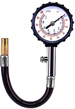 Medidor de Presión de Neumáticos Inflador Manómetro de alta Precisión para la Descarga de gas de la Motocicleta del Auto