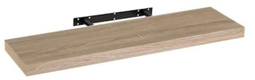 LOLAhome - Estante de Pared Flotante de Madera MDF Natural Decorativo,Balda de Pared,De 80x23,5 cm para Salón, Cocina, Oficina, Dormitorio,Resistente