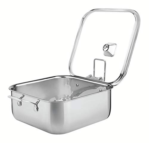 Tramontina 3-Ply Stainless Steel Square Casserole 28.8 x 28.8cm (7.3l)