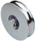 DOJA Industrial | Schiebetür Rad | 1 Stück | 100mm x 20mm | Stahl | Schiebetor Rolle | Rädern fuer Schiebetüren | Torrolle/Laufrolle Rolltor | U Nut Kugellager Rollen Raeder | Tor Laufrollen