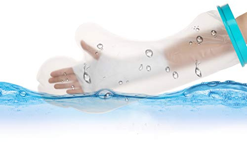 Hand Cast Cover for Shower Bathing, Waterproof Cast Protector Reusable Wrist Cast Sleeve Bag Keep Bandage Cast Dry, Bandage Protector for Broken Hand Wrist Finger Elbow