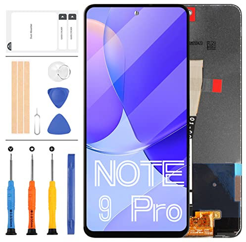 Reemplazo de pantalla para Xiaomi Redmi Note 9 Pro/Note 9S, pantalla LCD, pantalla táctil, digitalizador, kit de montaje completo con herramientas