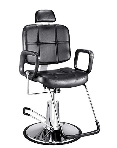 Panana Simple Reclining Hydraulic Pump Barber Chair - Adjustable Hairdressing for Salon Hair Cut (Style8838)